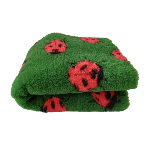 DRY BED Legowisko antypoślizgowe dla psów -  zielone w biedronki (1).png