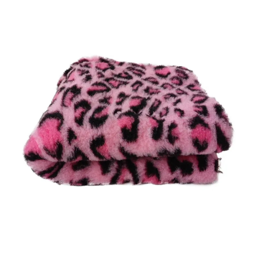 DRY BED Legowisko antypoślizgowe dla psów -  leopard różowy (1).png
