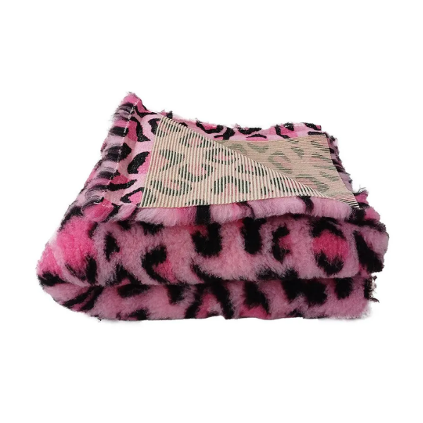 DRY BED Legowisko antypoślizgowe dla psów -  leopard różowy (2).png