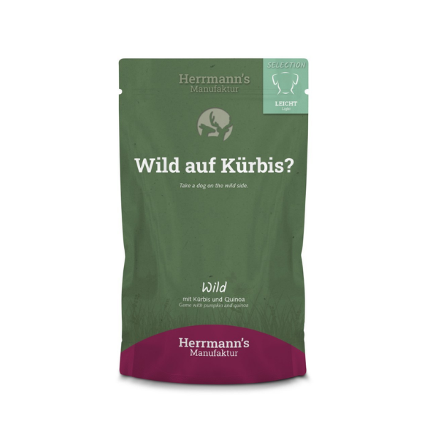 HERRMANN'S Manufaktur Pełnoporcjowa karma z dziczyzny i dynią dla psów - 150 g.png