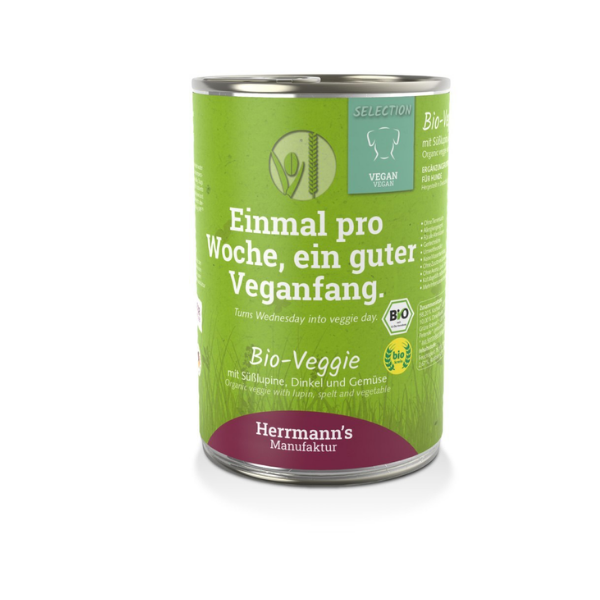 HERRMANN'S Manufaktur Karma warzywna -  łubin z orkiszem dla psów - 400 g.png