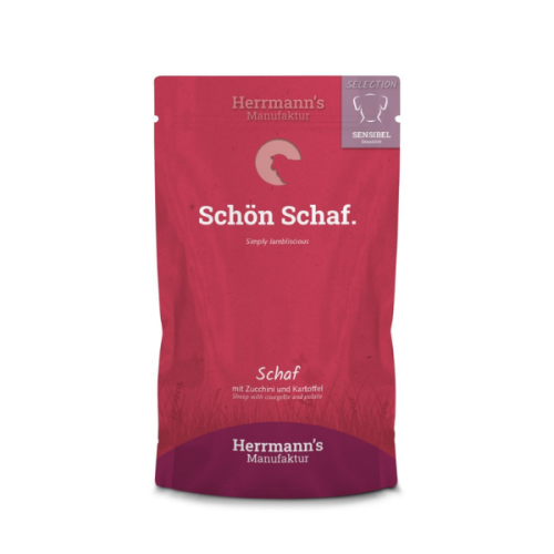 HERRMANN'S Manufaktur Karma z baraniną i cukinią dla psów z wrażliwym układem pokarmowym - 150 g.png
