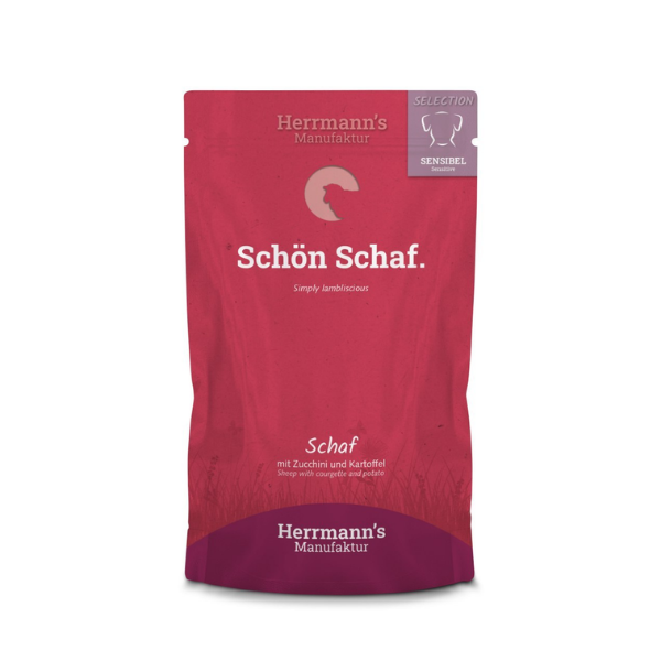 HERRMANN'S Manufaktur Karma z baraniną i cukinią dla psów z wrażliwym układem pokarmowym - 150 g.png