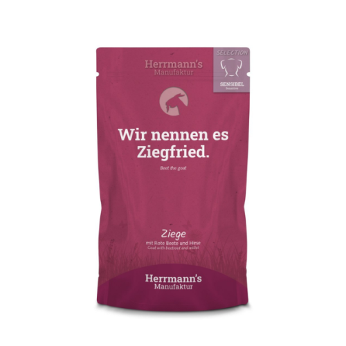 HERRMANN'S Manufaktur Karma z koziną i burakami dla psów z wrażliwym układem pokarmowym - 150 g.png