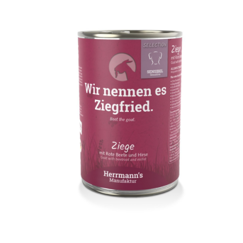 HERRMANN'S Manufaktur Karma z koziną i burakami dla psów z wrażliwym układem pokarmowym - 400 g.png