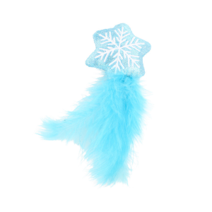 BUBA Śnieżynka z piórkiem - zabawka dla kota  