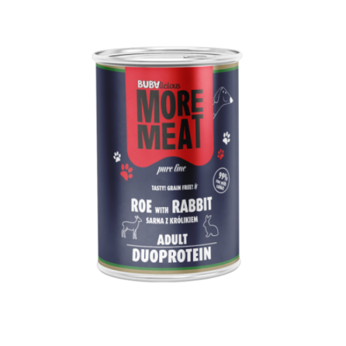 BUBA More Meat DUO Pure - karma mokra z sarny i królika dla psów - 400 g.png