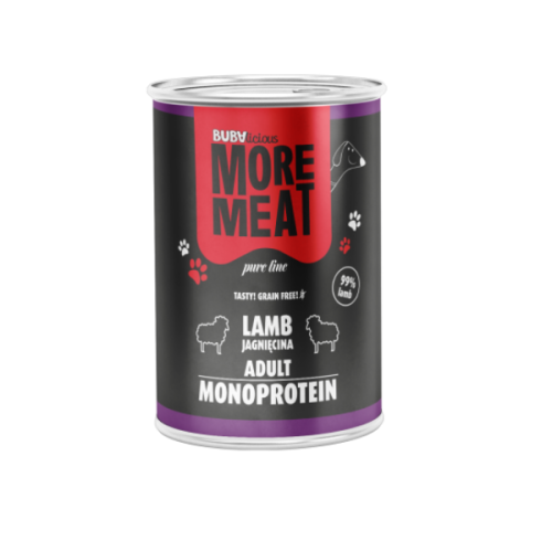BUBA More Meat mono Pure - karma monoproteinowa z jagnięciny dla psów - 400 g.png
