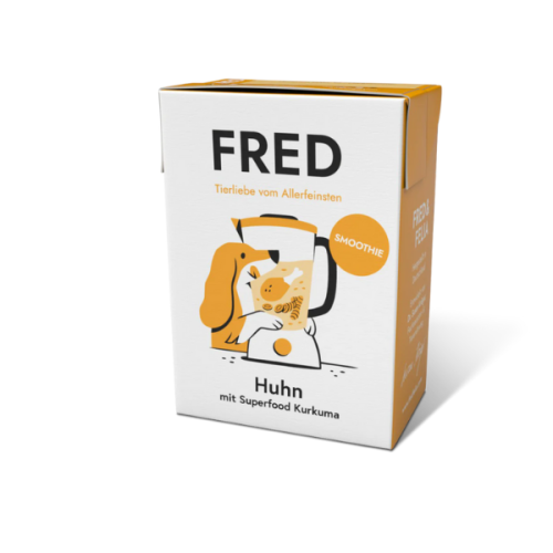 FRED Smoothie z kurczaka z kurkumą dla psów - 200 g (1).png