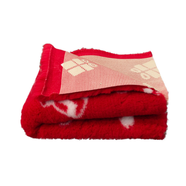 DRY BED Legowisko antypoślizgowe dla psów - czerwone świąteczne (3).png