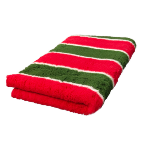 DRY BED Legowisko antypoślizgowe dla psów - pasy świąteczne (1).png