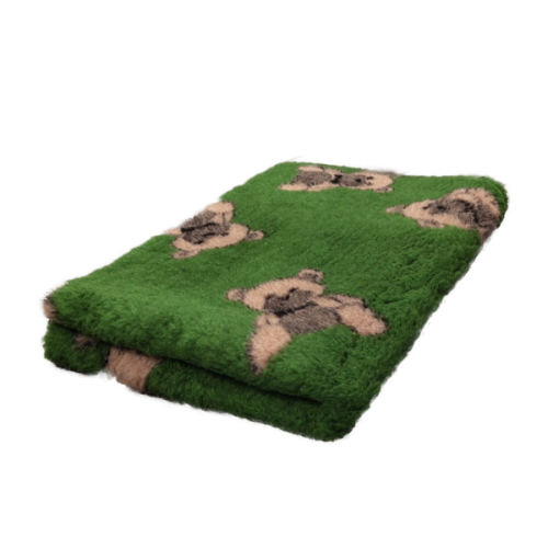 DRY BED Legowisko antypoślizgowe dla psów - zielone w misie (1).png