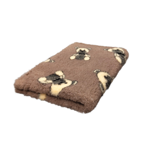 DRY BED Legowisko antypoślizgowe dla psów - beżowe w misie  (1).png