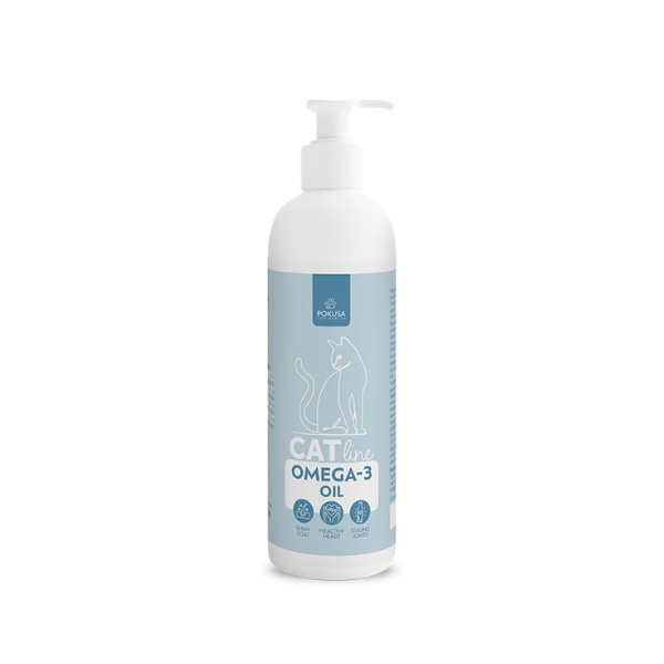 POKUSA CATLINE Omega-3 Olej z dziko żyjących ryb dla kotów - 100 ml.png