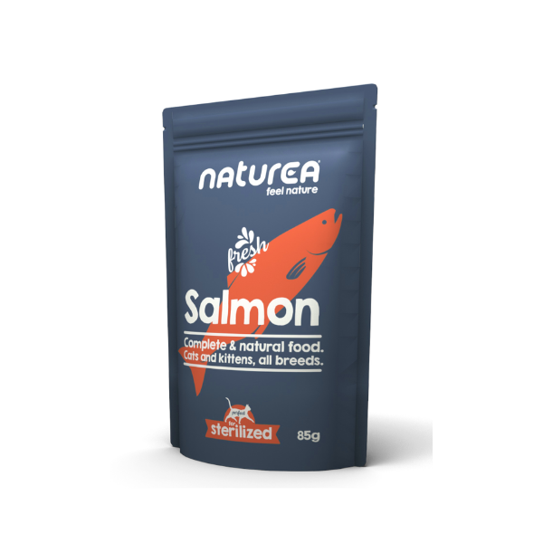 NATUREA SALMON Karma dla kotów sterylizowanych - łosoś - 85 g.png