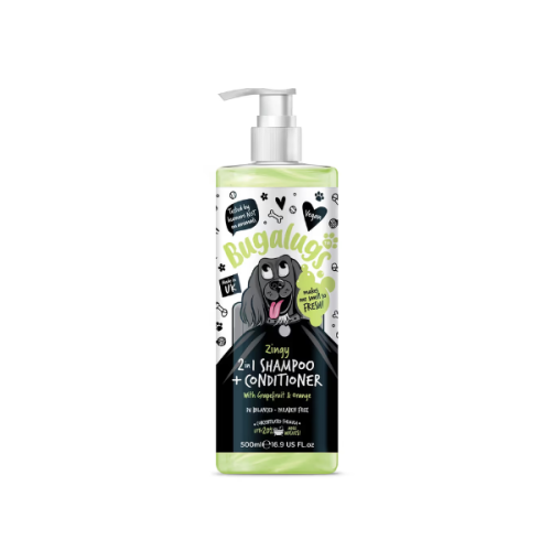 Bugalugs Szampon z odżywką dla psa -  zapach grejpfruta i pomarańczy - 250 ml  (1).png
