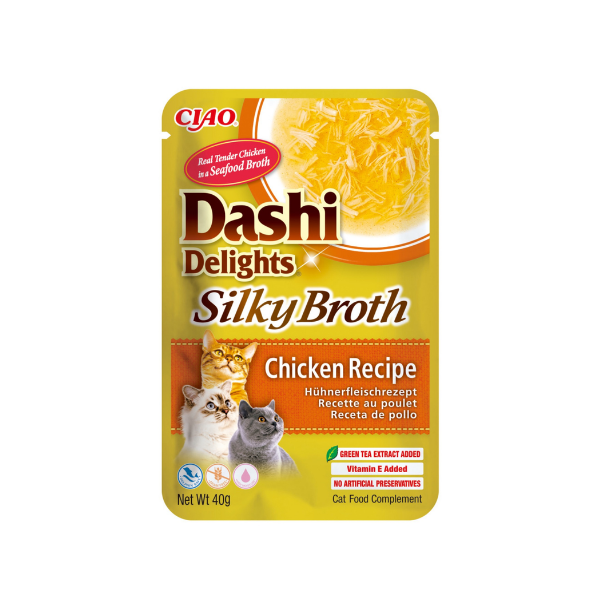 Inaba Dashi Delights Silky Broth - kurczak - karma uzupełniająca dla kota w bulionie  - 40 g (1).png
