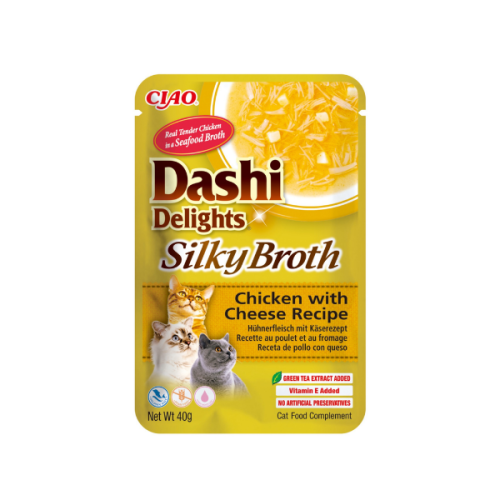 Inaba Dashi Delights Silky Broth - kurczak z serem - karma uzupełniająca w bulionie dla kota - 40 g  (1).png