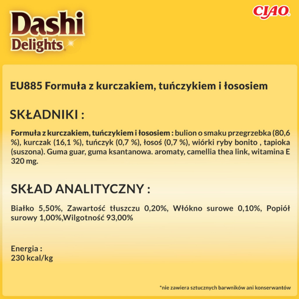 Inaba Dashi Delights Silky Broth - kurczak z tuńczykiem i łososiem - karma uzupełniająca w bulionie dla kota - 40 g (3).png