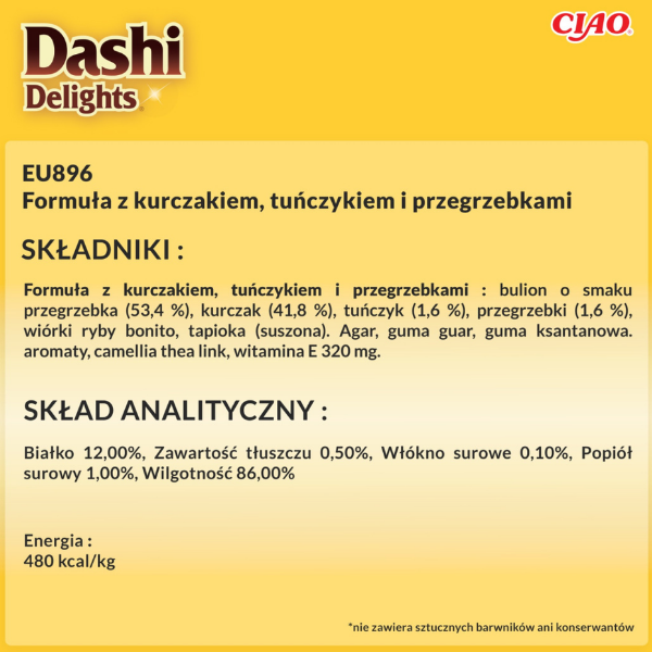 Inaba Dashi Delights Delikate Flakes - kurczak z tuńczykiem i przegrzebkami - karma uzupełniająca w delikatnej galaretce dla kota - 40 g (1).png