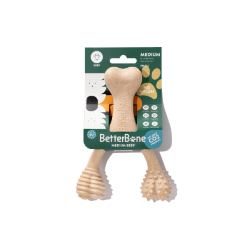 BETTERBONE SMALL MEDIUM BEEF Gryzak z bezpiecznej celulozy roślinnej dla małych i średnich psów - z wołowiną (1).png