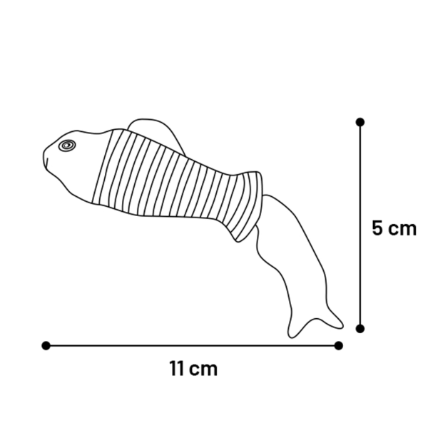 Flamingo Zabawka dla kota z kocimiętką - Rybka żółta  (2).png