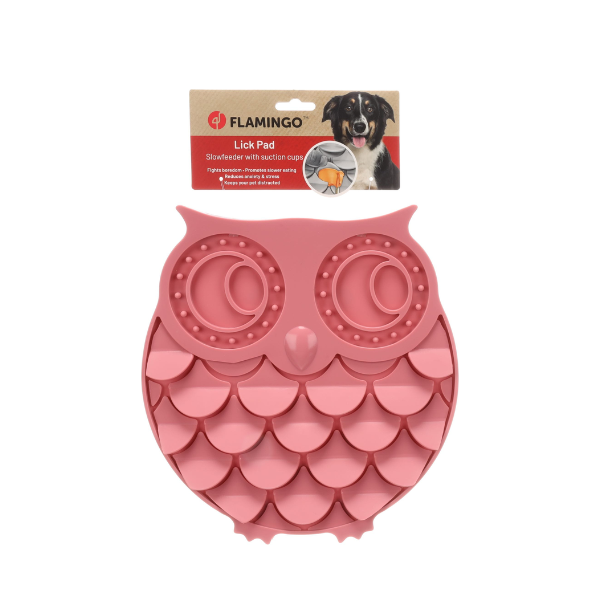 FLAMINGO MATA DO LIZANIA DLA PSA I KOTA LICK PAD - SOWA RÓŻOWA (5).png