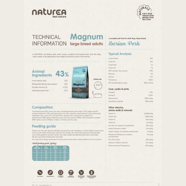 NATUREA ADULT IBERIAN PORK Kompletna karma z iberyjską wieprzowiną dla psów dużych ras  - 12 kg (3).png