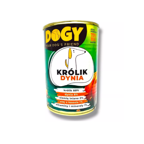 DOGY  Królik z dynią - karma mokra dla psów - 400g.png