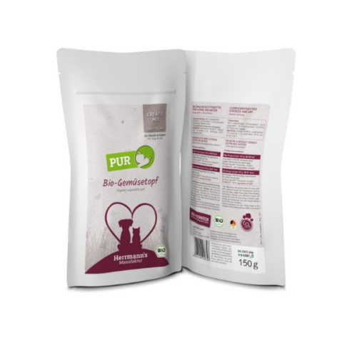 HERRMANN'S MANUFAKTUR Karma z warzyw ekologicznych dla psów i kotów - 150 g (2).png