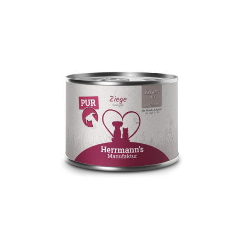HERRMANN'S MANUFAKTUR BIO Karma z ekologicznej koziny dla psów i kotów - 200 g.png