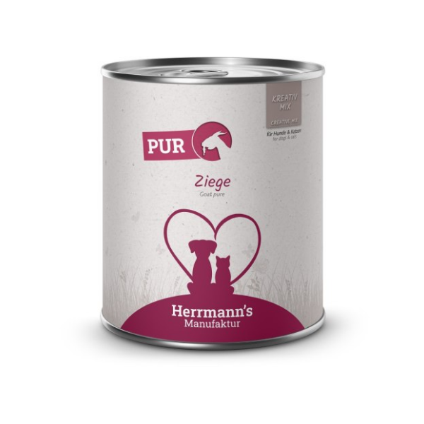 HERRMANN'S MANUFAKTUR BIO Karma z ekologicznej koziny dla psów i kotów - 800 g.png
