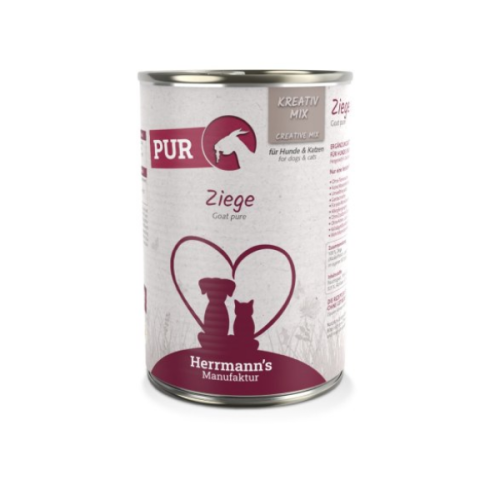 HERRMANN'S MANUFAKTUR BIO Karma z ekologicznej koziny dla psów i kotów -400 g.png