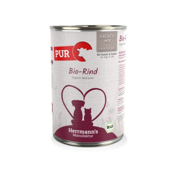 HERRMANN'S MANUFAKTUR BIO Karma z ekologicznej wołowiny dla psów i kotów - 200 g (2).png