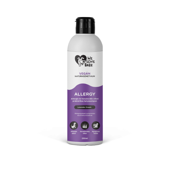 We Love Bark Prebiotyczny szampon przeciw alergiom i łupieżowi dla psów - 250ml.png