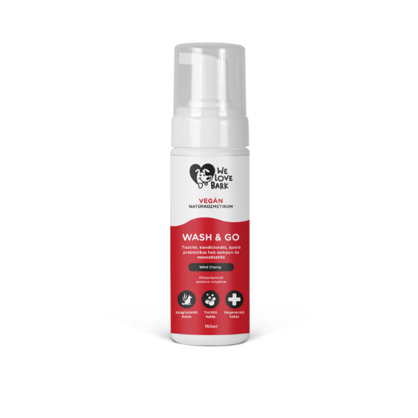 We Love Bark Oczyszczający, kondycjonujący, piankowy szampon prebiotyczny i środek do czyszczenia łap - 150 ml.png