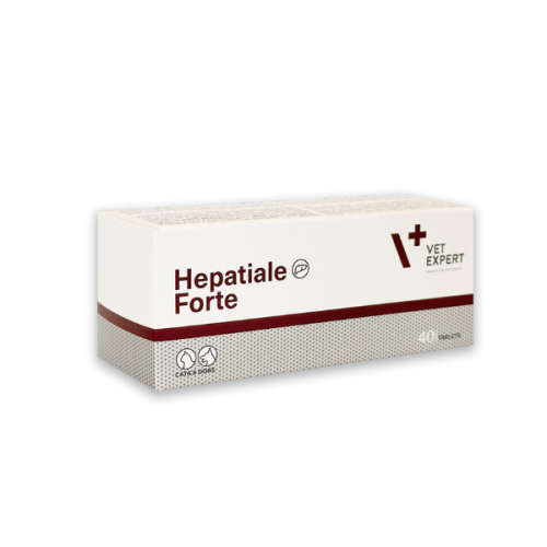 VET Expert Hepatiale Forte Preparat wspomagający pracę wątroby u psów i kotów - 40 tabletek.png
