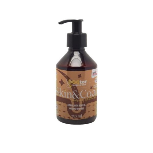 Syta Micha Skin &amp; Coat Oil - olej z sardynek, lniany i konopny dla psów - na zdrową skórę i sierść - 250 ml.jpg