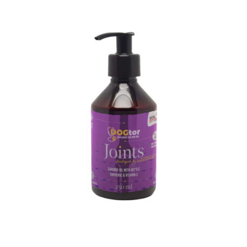 Syta Micha Joint Oil - olej z sardynek i pokrzywy i kurkumy dla psów - na stawy - 250 ml.png