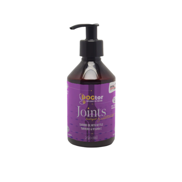 Syta Micha Joint Oil - olej z sardynek i pokrzywy i kurkumy dla psów - na stawy - 250 ml.png
