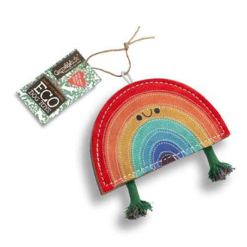 GREEN &amp; WILD'S Rainbow Warrior  - zabawka pluszowa dla psa - tęcza (1).png
