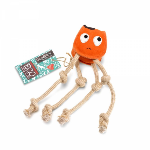 GREEN WILD'S Sid the Squid - zabawka dla psa - kałamarnica (1).png