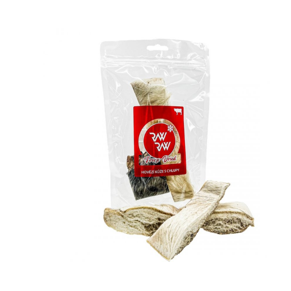 RAW RAW Liofilizowana skóra wołowa z sierścią - przysmak dla psów - 60g (1).png