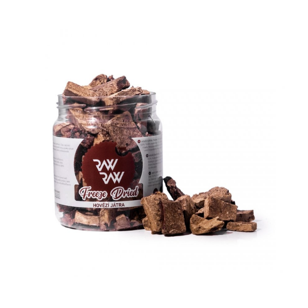 RAW RAW Liofilizowana wątroba wołowa - przysmaki dla psów - 90 g.png