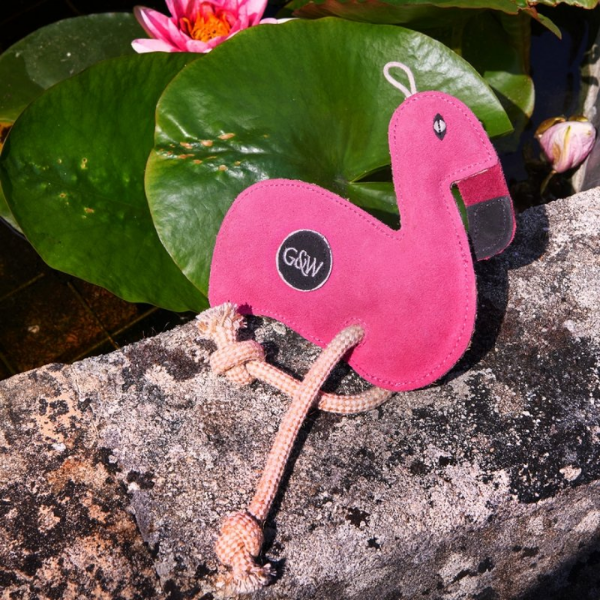 GREEN WILDS Floyd the Flamingo - zabawka dla psa - flaming (5).png