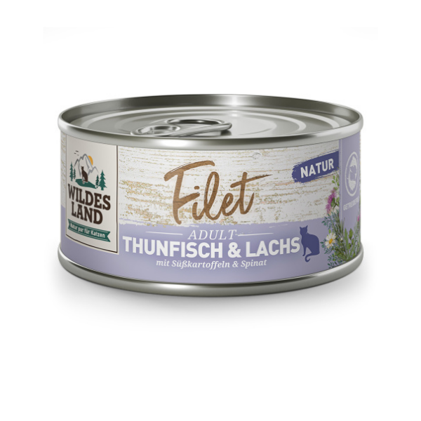 WILDES LAND CAT Filety z tuńczyka i łososia dla kotów - 80 g (1).png