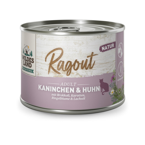 WILDES LAND CAT Królik z kurczakiem - karma pełnoporcjowa dla kotów - 180 g (1).png
