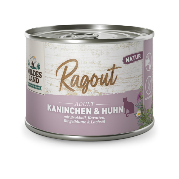 WILDES LAND CAT Królik z kurczakiem - karma pełnoporcjowa dla kotów - 180 g (1).png