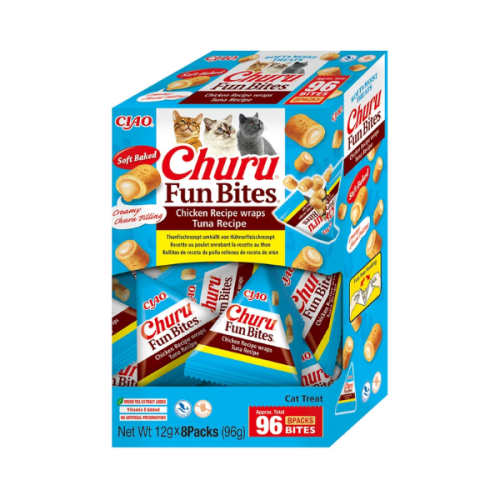 INABA Cat Fun Bites CHICKEN &amp; TUNA - przysmaki z kurczakiem i tuńczykiem dla kotów - 8 szt. x 12 g.png