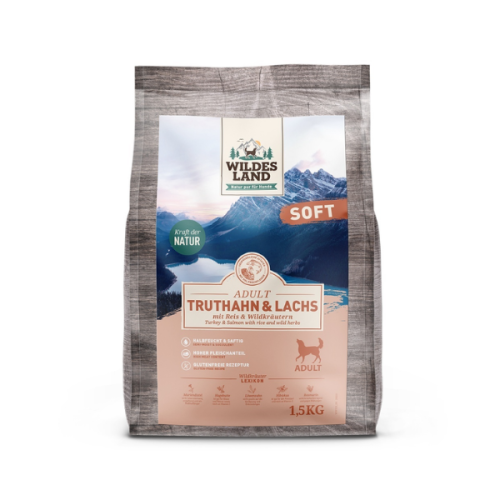 WILDES LAND DOG Karma półwilgotna dla psów - indyk z łososiem (1).png